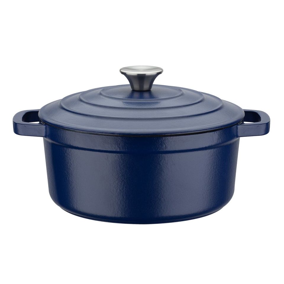 GSW Blue Magic braadpan 20 cm gietijzer blauw