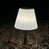 Lumisky Lady Spike Bouffant solar led table lamp white