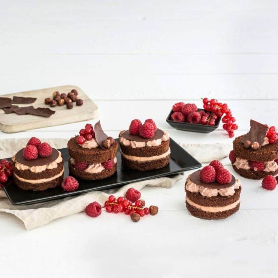 Zenker bakplaat 12 mini cakejes + glazuurspatel 38×30 cm