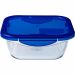Voedselopslagcontainer Pyrex Blauw Transparant 800 ml (2 Stuks)