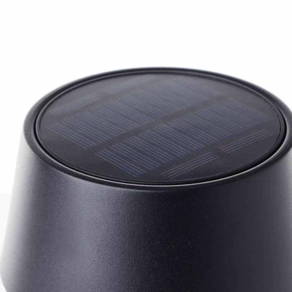 Brilliant Picco G40400/76 rechargeable solar LED table lamp black IP44 30 cm