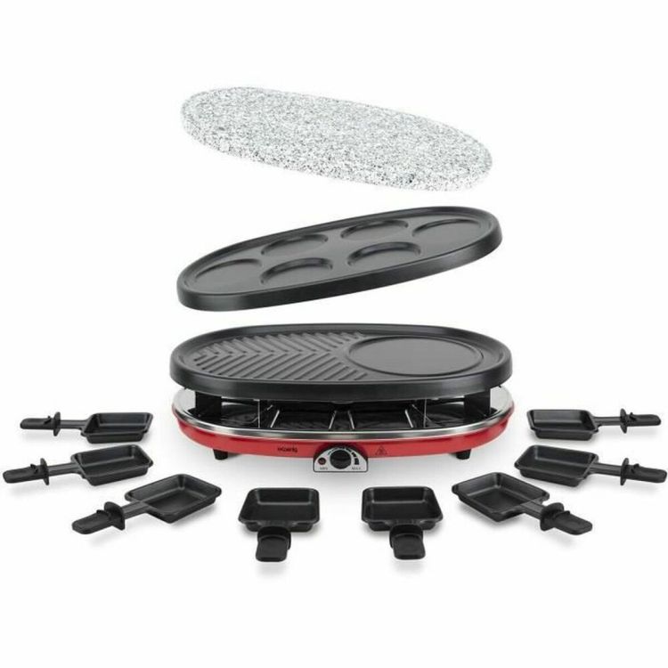 Hkoenig RP418 Raclette, Black and Red | Huisbest.nl