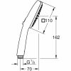 GROHE Vitalio Comfort 110 handdouche 2 standen