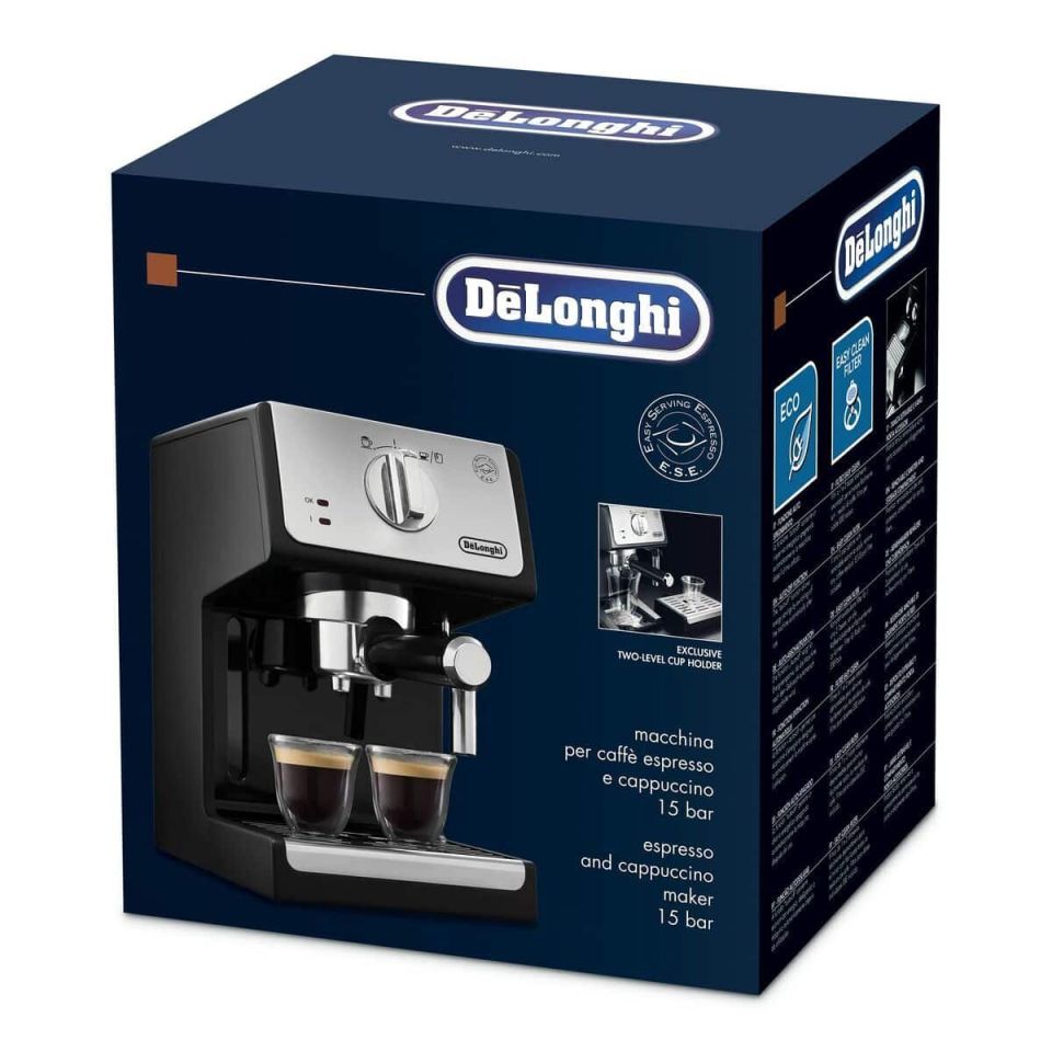 De'Longhi ECP33.21.BK piston machine black/silver 15 bar 1.1L 1100W