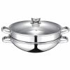 Baumalu wok- en stoompan 2-in-1 RVS 32 cm inductie