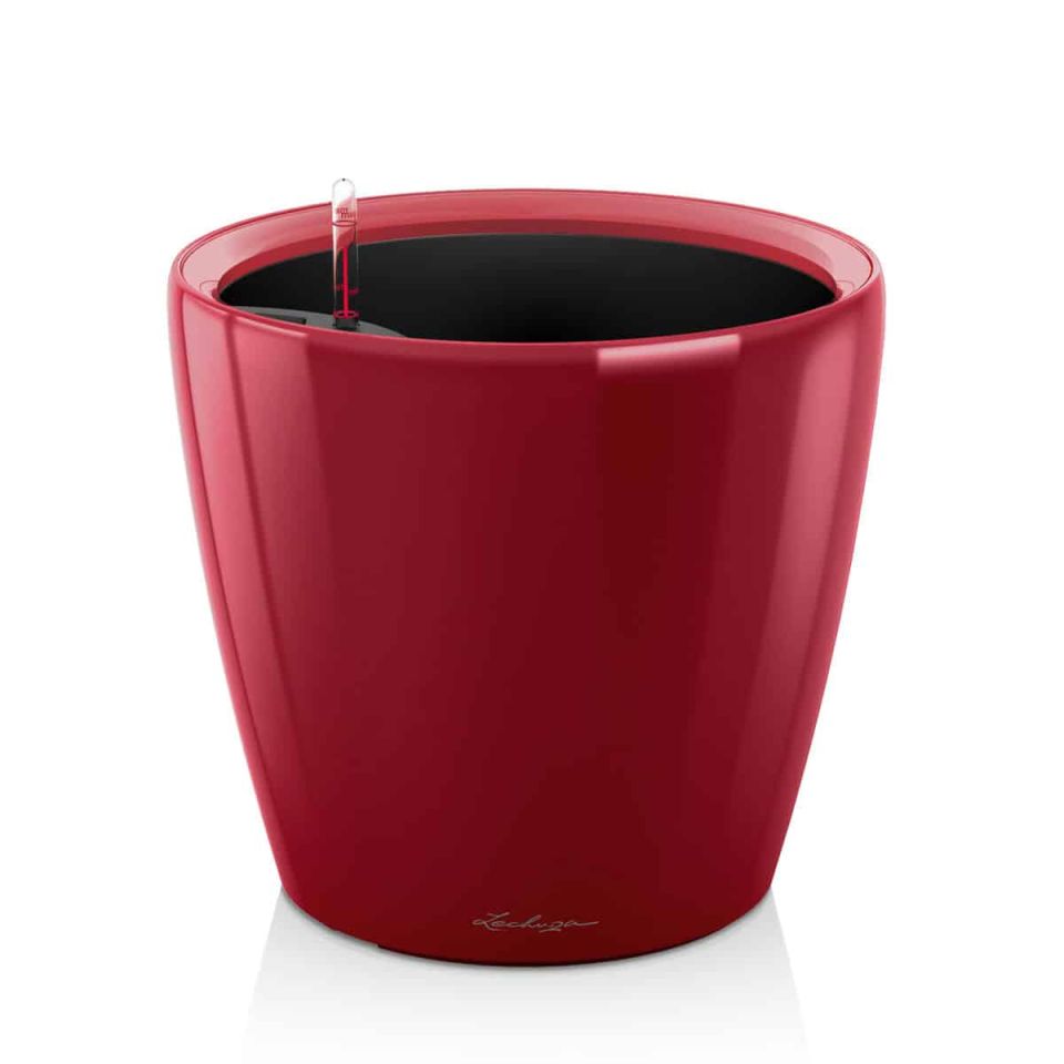 Lechuza Classico Premium LS 21 flower pot red 3L set