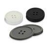 Kinvara silicone glass coasters white/black/gray set of 24 pieces
