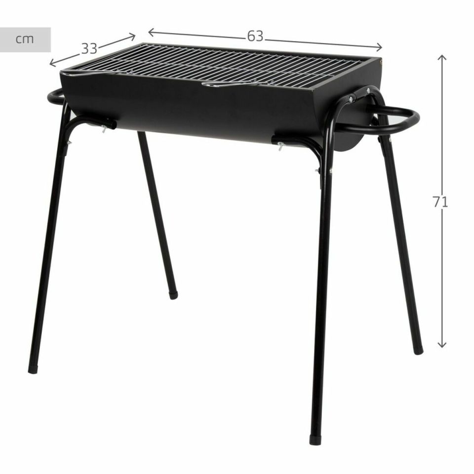 Aktive 63111 houtskoolbarbecue 91 cm met handvatten