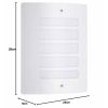 Brilliant Todd 47682/05 buitenwandlamp wit IP44 E27 23 cm