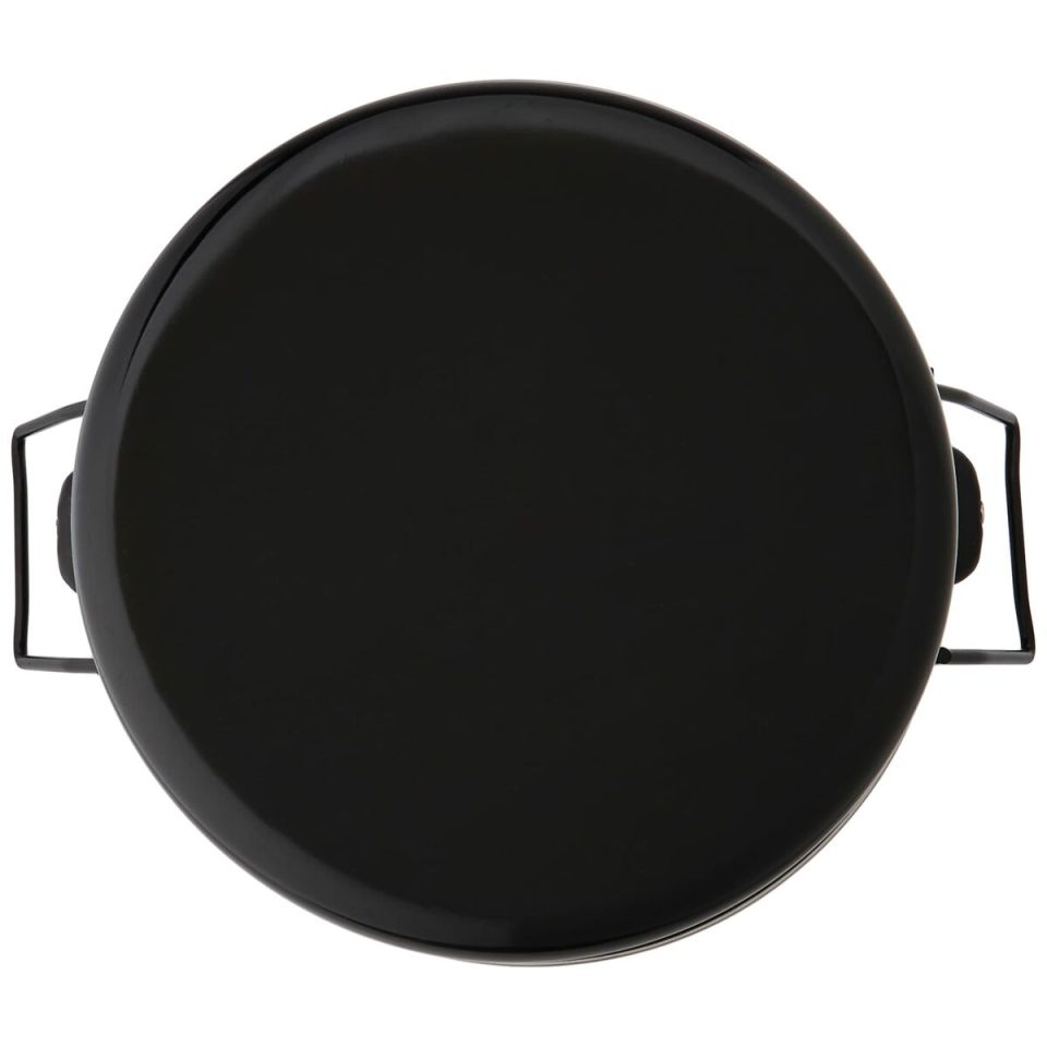 Baumalu Friteuse du Nord 28 cm zwart emaille met mand
