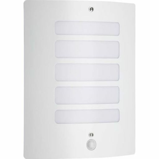 Brilliant Todd 47698/05 outdoor wall light white with motion sensor IP44 E27 29 cm Wall Light Brilliant White Metal Plastic 15 W 60 W E27 | Huisbest.nl