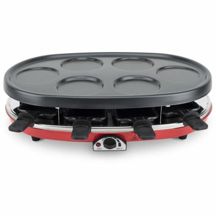 H.Koenig RP418 4-in-1 Raclette/Gourmet Set for 8 People, 1500W