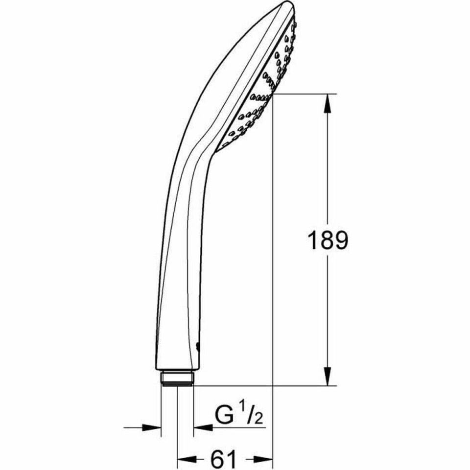 GROHE Vitalio Joy 110 handdouche chroom 1 straal