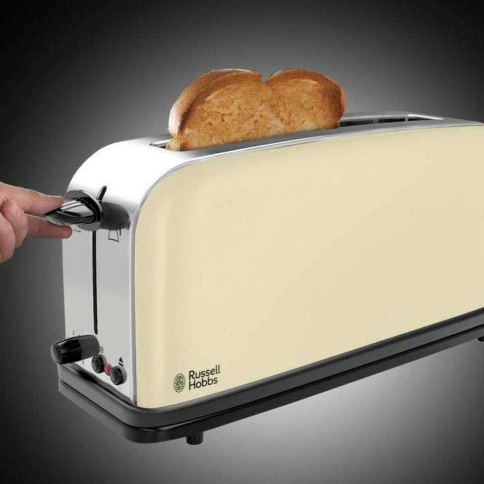 Russell Hobbs 21395-56 long slot toaster cream