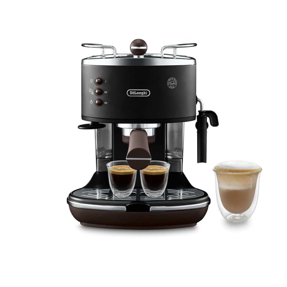 De'Longhi Icona Vintage ECOV311.BK piston machine black 15 bar