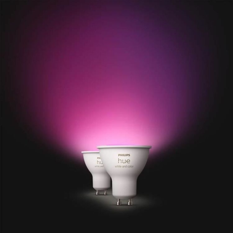 Philips Hue GU10 slimme spots 2-pack wit en kleur