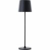 Brilliant Kaami G90939/76 oplaadbare LED tafellamp zwart mat IP44 37 cm