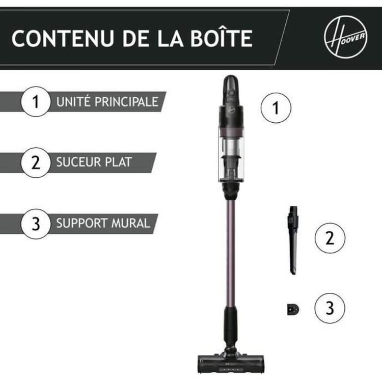 Hoover HF1P10H 011 HF1 Plus steelstofzuiger zwart/paars