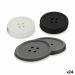 Kinvara silicone glass coasters white/black/gray set of 24 pieces