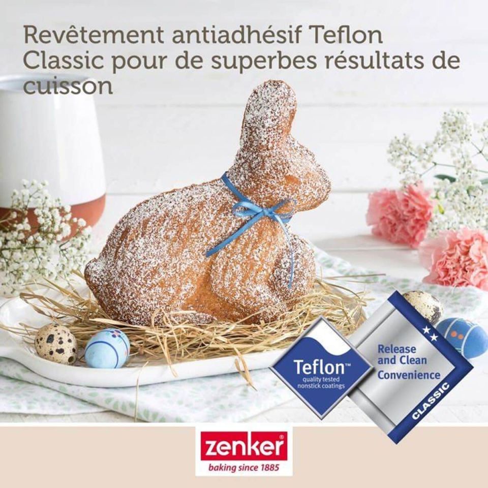 Zenker 3D Easter Bunny cake pan set 2-piece 600 ml