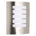 Brilliant Todd 47698/82 outdoor wall light stainless steel with motion sensor IP44 E27 29 cm