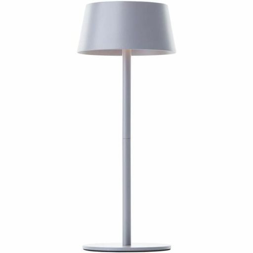 Brilliant Picco G40400/22 rechargeable solar LED table lamp gray IP44 30 cm Brilliant Picco table lamp rechargeable 30cm IP44 gray