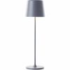 Brilliant Kaami G90939/22 rechargeable LED table lamp gray IP44 37 cm
