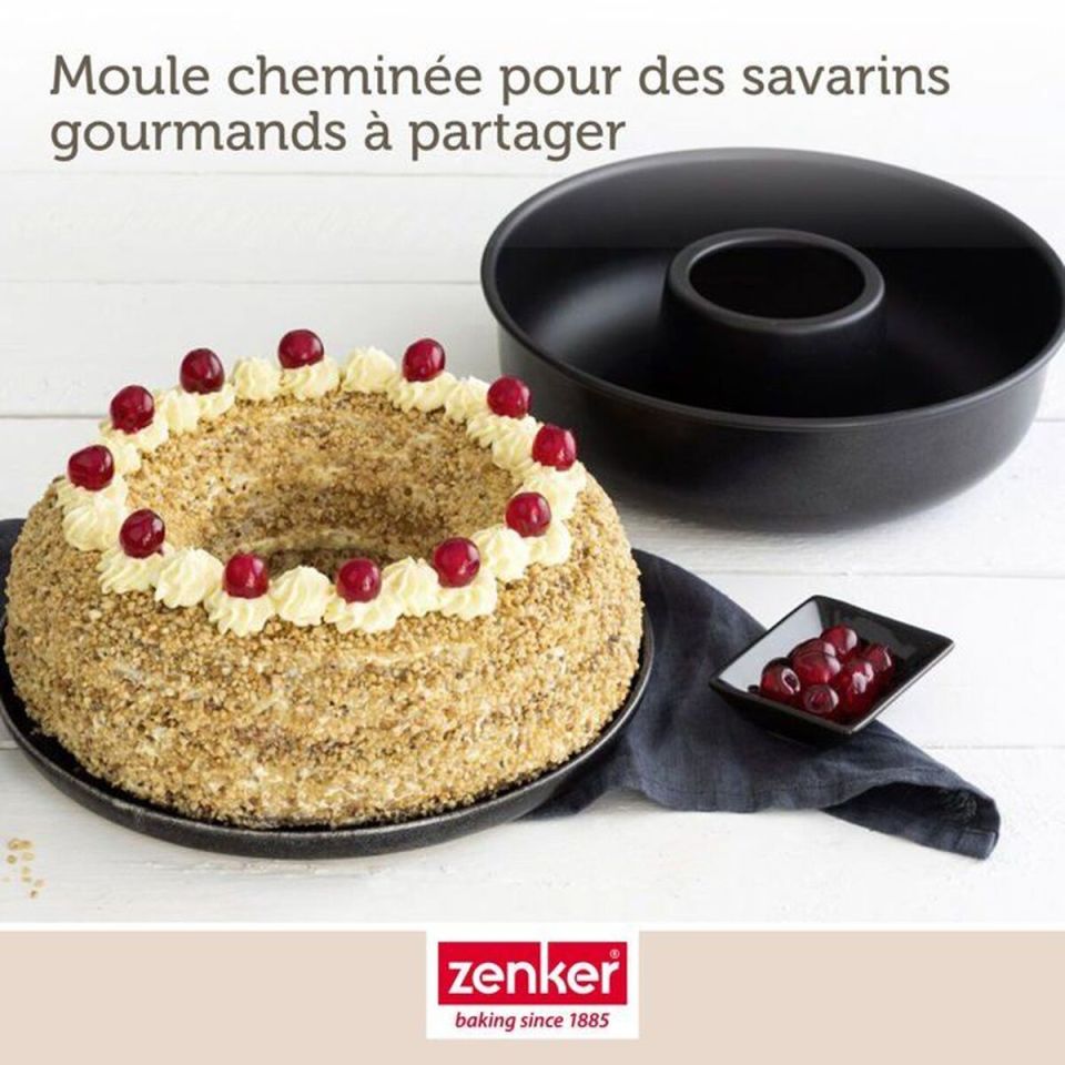 Zenker baking mold set cake pan and savarin mold black