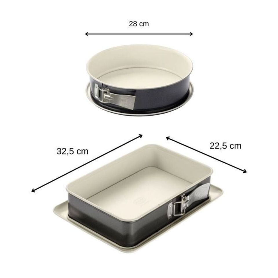 Dr. Oetker Back-Trend springform 28 cm and rectangular springform 28 x 18 cm set of 2 pieces