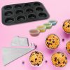 Zenker muffin baking set 3-piece with 12-mold and piping bag