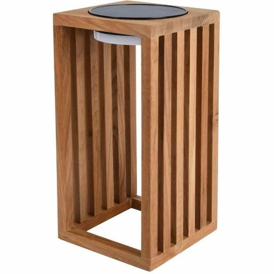 Lumisky CHENNAI solar lantern made of teak 30 cm