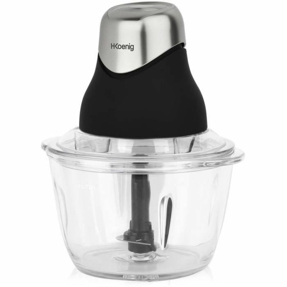 H.Koenig LEO8 mini chopper 1L glass 320W chrome