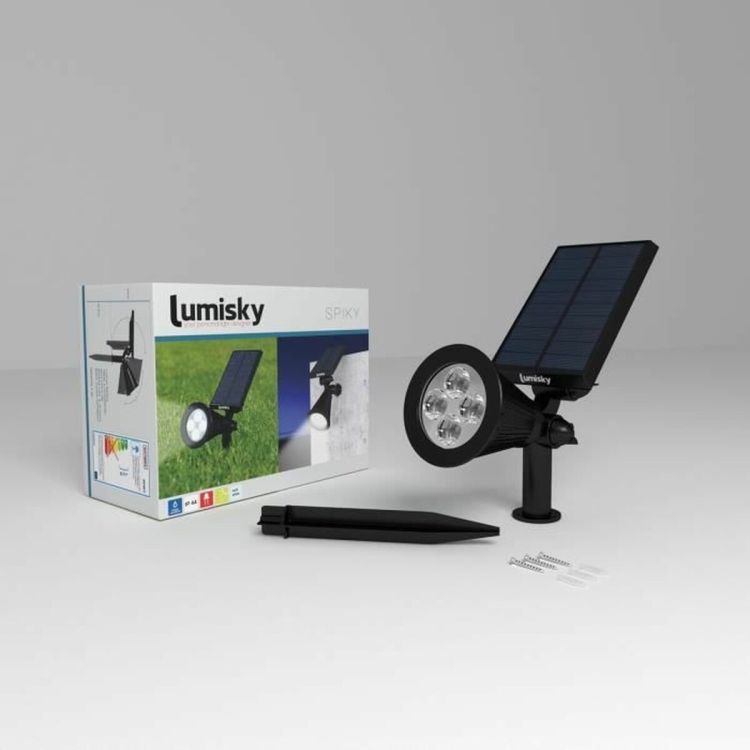 Lumisky Spiky W34 set van 2 solar LED tuinspots IP44