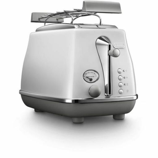 De’Longhi CTOC2103.W broodrooster 2-sleuven 900W wit DeLonghi CTOC2103.W broodrooster 2-sleuven 900W wit