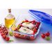 Food Storage Container Pyrex Blue Transparent Rectangular
