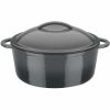 GSW Grey Shadow gietijzeren kookpan 24 cm 4L grijs