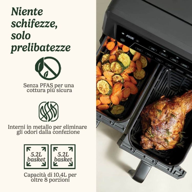 Cuisinart AirTwin XXL Dual-Zone Airfryer AFD10OBLE 10.4L 2400W