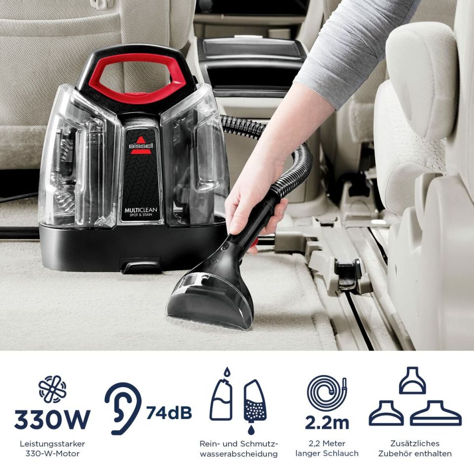 BISSELL MultiClean Spot & Stain 4720M vlekkenreiniger zwart/rood 330 W