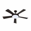 Farelek Wallis ceiling fan black Ø132 cm 38W LED