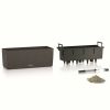 Lechuza Balconera Stone 50 balcony planter black 8L set