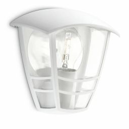 Philips myGarden Creek Outdoor Wall Light White E27