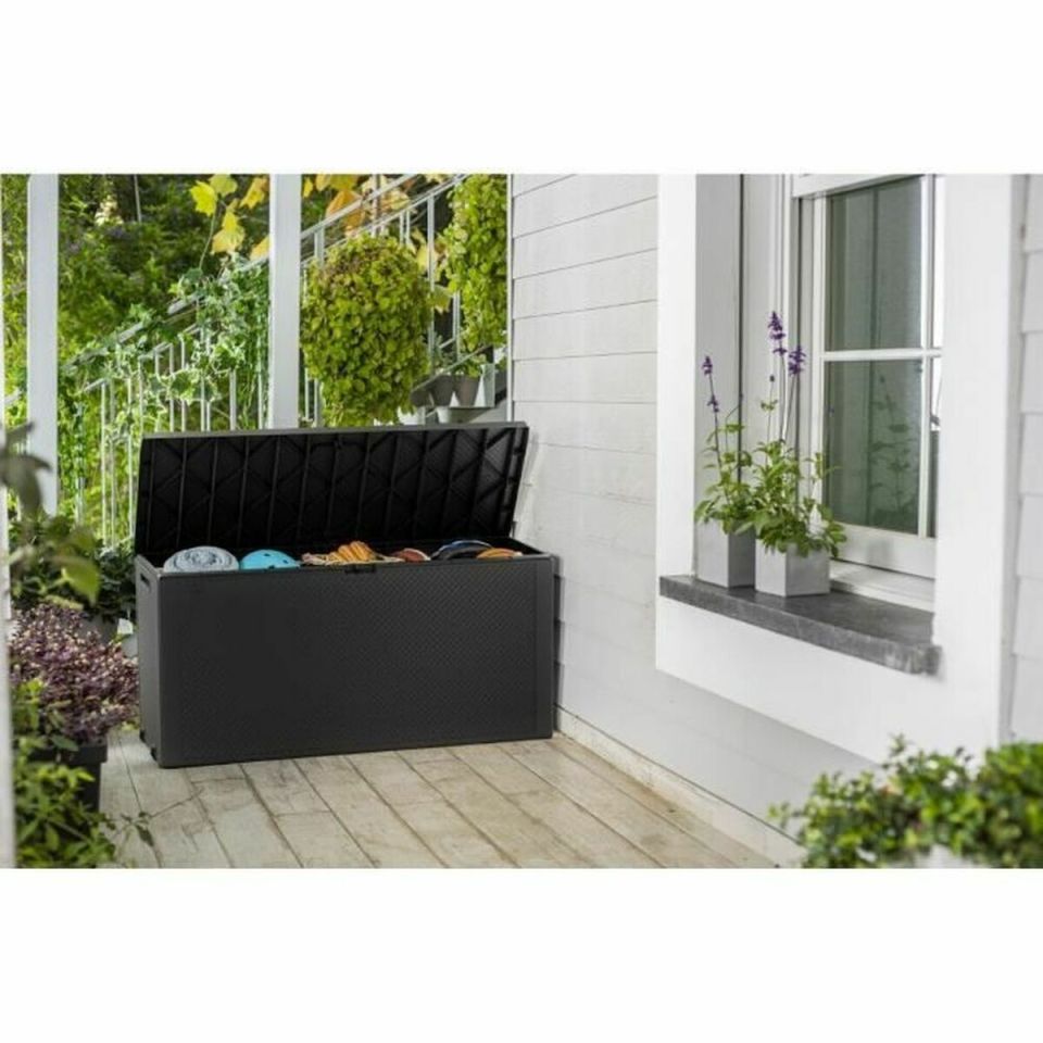 Keter Emily cushion box 270L graphite 118 cm weatherproof