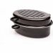 Baumalu cocotte roaster ovaal 42 cm 11,2L zwart emaille