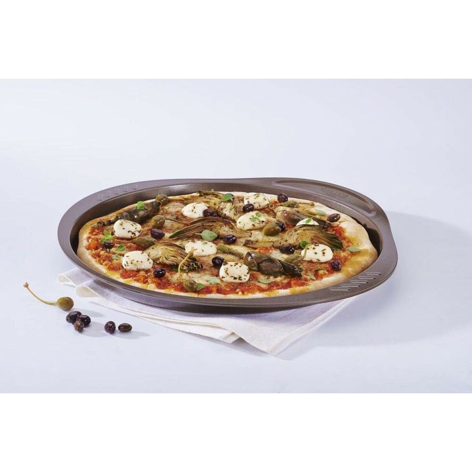 Pyrex asimetriA pizza plate 32 cm PFAS-free easy-grip