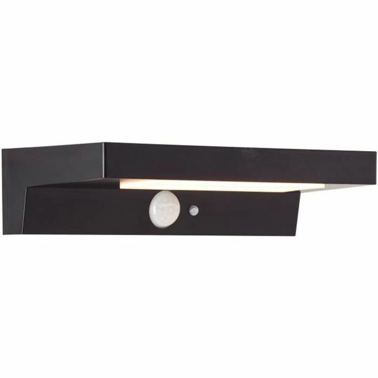 Brilliant Barker G40415/06 LED solar outdoor wall light black with motion sensor IP44 20.5 cm