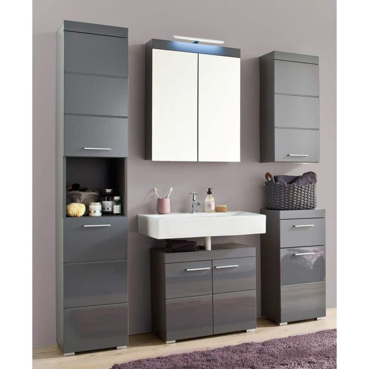 Trendteam Amanda badkameronderkast grijs met lade 37 cm