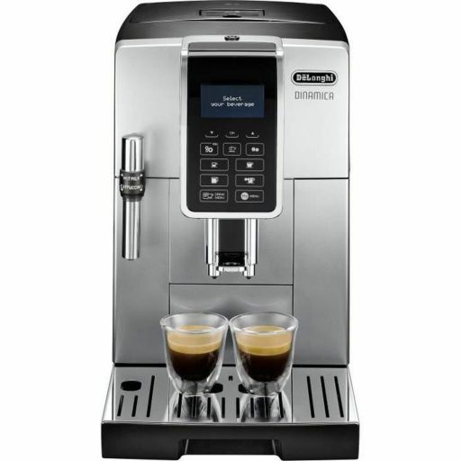 De’Longhi Dinamica ECAM350.35.SB volautomaat zilver/zwart Superautomatisch koffiezetapparaat DeLonghi ECAM 350.35.SB Zilverkleurig | Huisbest.nl