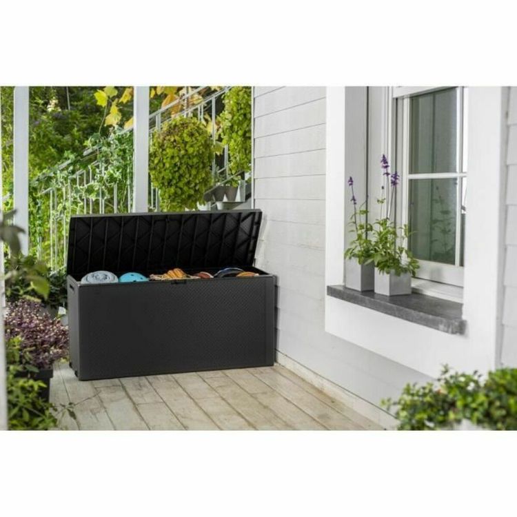 Keter Emily cushion box 270L graphite 118 cm weatherproof