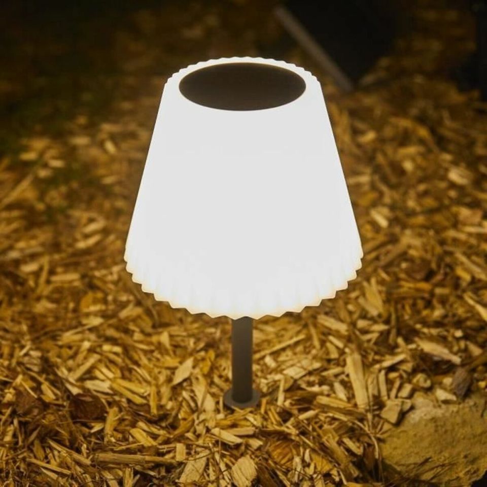 Lumisky Lady Spike Bouffant solar led table lamp white