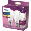 Philips LED standaardlamp E27 2700K 806 lm (2 stuks)